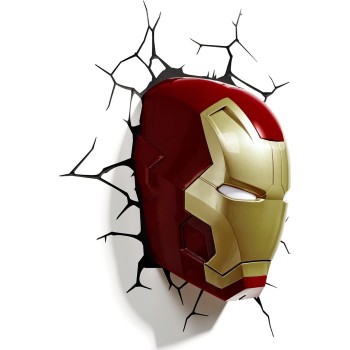 The Source Marvel Iron Man Mask 3D Wall Light Παιδικό Φωτιστικό 49465 816733840604