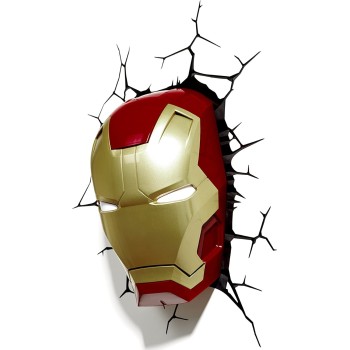 The Source Marvel Iron Man Mask 3D Wall Light Παιδικό Φωτιστικό 49465 816733840604