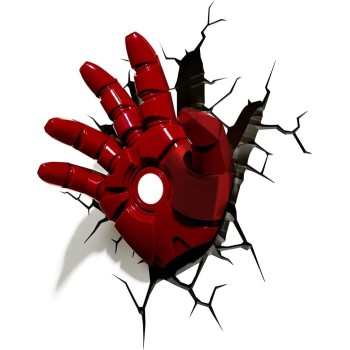 The Source Marvel Iron Man Hand 3D Nightlight Red 75195 816733840598