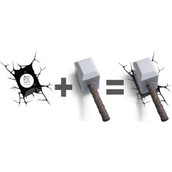 The Source Marvel Thor Hammer 3D LED Light 49464 816733002170