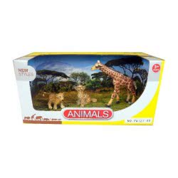 Toys-shop Choice Benteng Animals Καμηλοπάρδαλη Με 2 Λεοπάρδαλες Μωρά Σετ JZ042265 5202015422654