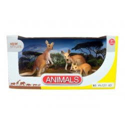 Toys-shop Choice Benteng Animals Οικογένεια 2 Καγκουρό Με Μωρό Και Βρέφος Στην Κοιλιά Σετ JZ042297 5202015422975