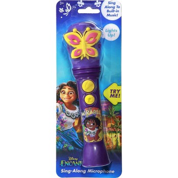 eKids Disney Encanto Toy Microphone For Kids, Built-In Music And Flashing Lights EN-070 092298953311
