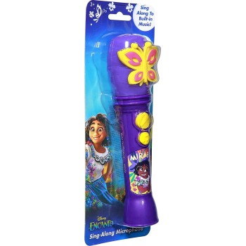 eKids Disney Encanto Toy Microphone For Kids, Built-In Music And Flashing Lights EN-070 092298953311