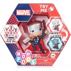 wow stuff Wow! Pods Avengers Collection - Thor | Superhero Light-Up Bobble-Head Figur MVL-1016-33 5055394021747
