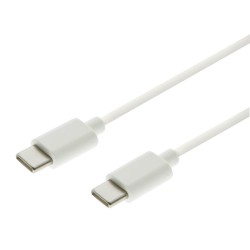 green mouse USB-C to USB-C charging and data transfer cable 1.0m in white 005649 8719325857092