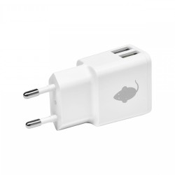 green mouse Φορτιστής Χωρίς Καλώδιο με 2 Θύρες USB-A 18W Άσπρο 002831 8719689554033