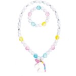Great Pretenders White Unicorn Necklace & Bracelet Set 86125 77187861250