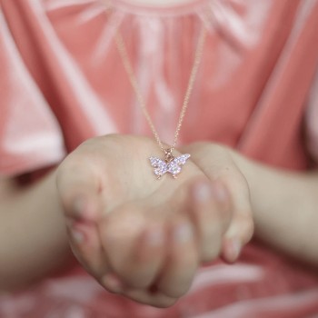 great pretenders Boutique Butterfly Gem Necklace 90401 771877904011