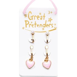 great pretenders Earrings With Heart Clip 2 Pairs 90609 771877906091