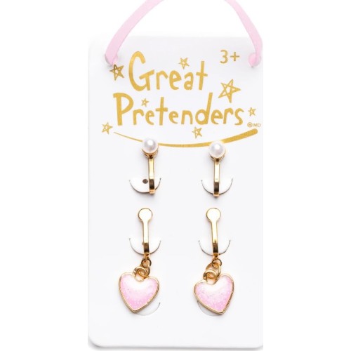 great pretenders Σκουλαρίκια Με Κλιπ Καρδιά 2 Ζεύγη 90609 771877906091