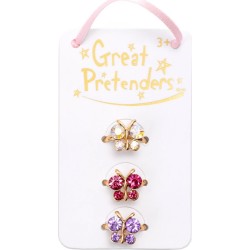 great pretenders Set 3Pc Butterfly Rings. 90206 771877902062