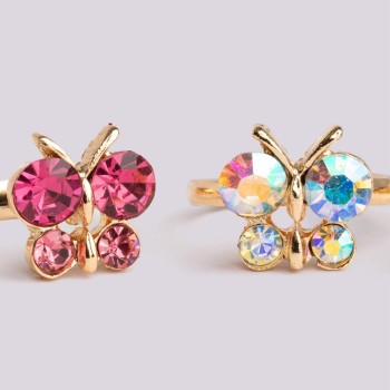 great pretenders Set 3Pc Butterfly Rings. 90206 771877902062