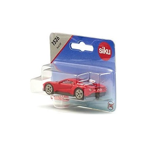 siku Ford Gt Classic Sports Car, Metal/Plastic, Red, Compatible With Other 1526 4006874015269