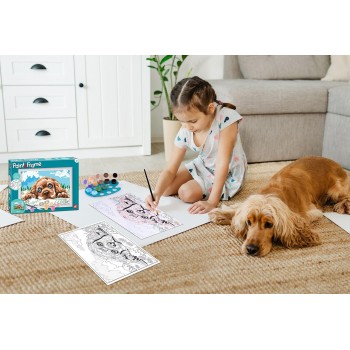As company Paint And Frame Ζωγραφίζω Με Αριθμούς Loving Puppy Για Ηλικίες 9+ Χρονών 1038-41012 5203068410124