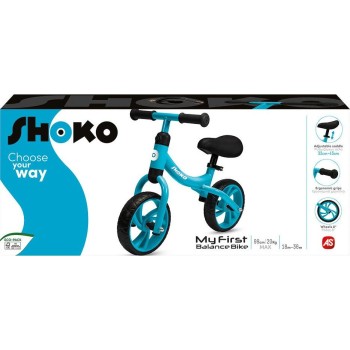 As company Shoko Childrens Balance Bike In Blue For Ages 18-36 Months 5004-50513 5203068505134
