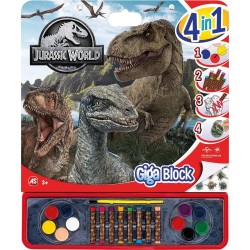 As company Giga Block Σετ Ζωγραφικής Jurassic World 4 Σε 1 Για 3+ Χρονών 1023-62745 5203068627454