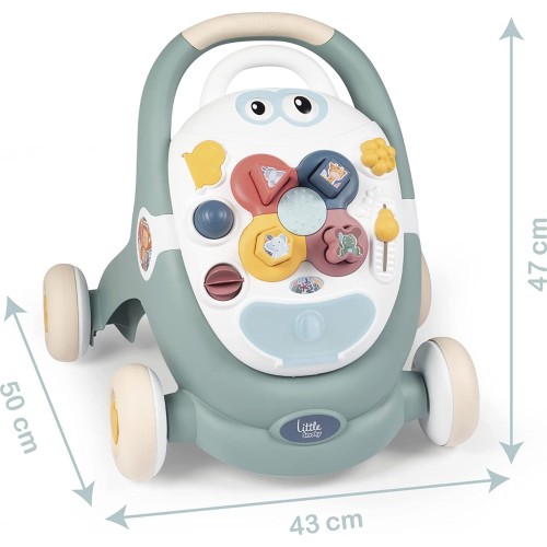 Smoby Little  Baby Walker By  – Detachable Activity Play Board – Babys First Doll 7600140304 3032161403045