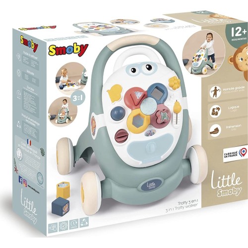 Smoby Little  Baby Walker By  – Detachable Activity Play Board – Babys First Doll 7600140304 3032161403045