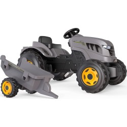Smoby Stronger Xxl Tractor + Trailer - Large Childrens Pedal Tractor  7600710202 3032167102027