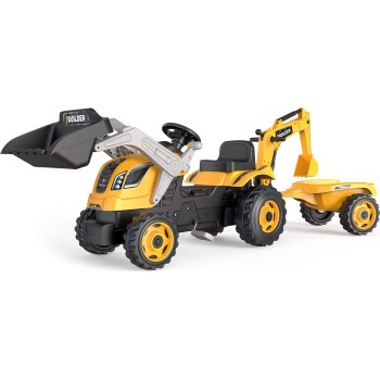 Smoby Tractor Builder Max Τρακτέρ με τρέιλερ και ρυθμιζόμενο κάθισμα 7/710304 3032167103048