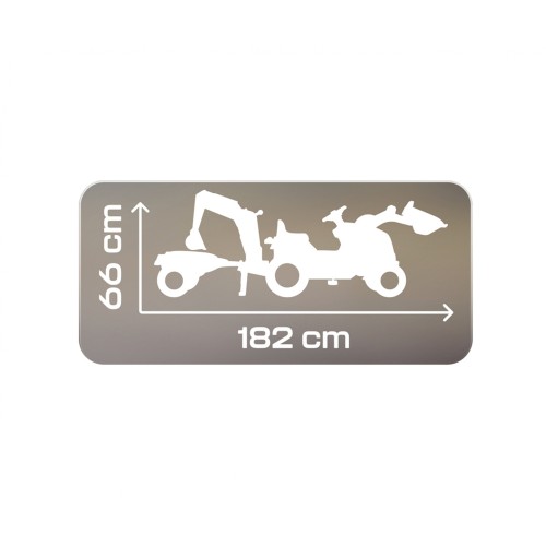 Smoby Tractor Builder Max Τρακτέρ με τρέιλερ και ρυθμιζόμενο κάθισμα 7/710304 3032167103048