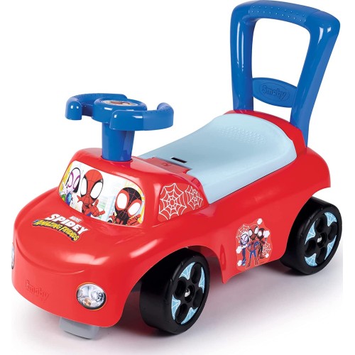 Smoby Spidey-Car Rider-Walker Function-Steering Wheel- 7/720508 3032167205087