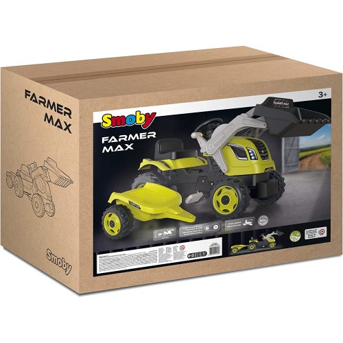 Smoby Farmer Max Τρακτέρ και Τρέιλερ 710132 3032167101327