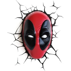 The Source 3D Light FX Marvel Deadpool Mask Light 3D Φωτιστικό Τοίχου 62267 816733021041