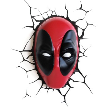The Source 3D Light FX Marvel Deadpool Mask Light 3D Φωτιστικό Τοίχου 62267 816733021041