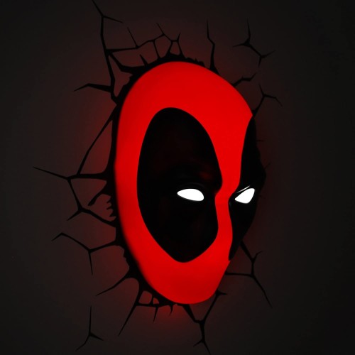 The Source 3D Light FX Marvel Deadpool Mask Light 3D Φωτιστικό Τοίχου 62267 816733021041