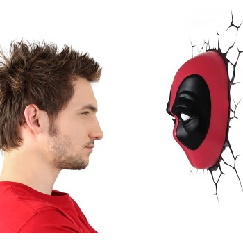 The Source 3D Light FX Marvel Deadpool Mask Light 3D Φωτιστικό Τοίχου 62267 816733021041