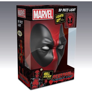 The Source 3D Light FX Marvel Deadpool Mask Light 3D Φωτιστικό Τοίχου 62267 816733021041
