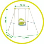 Smoby Metal Baby Swing H120 7/830304 3032168303041