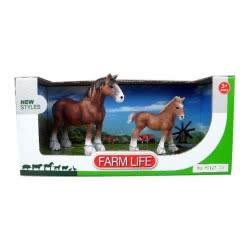 Toys-shop Choice Benteng Animals Farmlife Άλογα Σετ JZ042379 5202015423798
