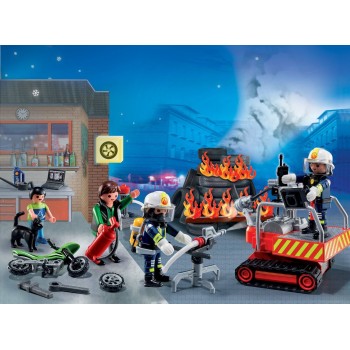 Playmobil Χριστουγεννιάτικο Ημερολόγιο Επιχείρηση Πυρόσβεσης 5495 4008789054951