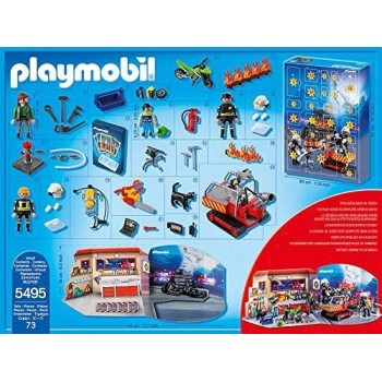 Playmobil Χριστουγεννιάτικο Ημερολόγιο Επιχείρηση Πυρόσβεσης 5495 4008789054951