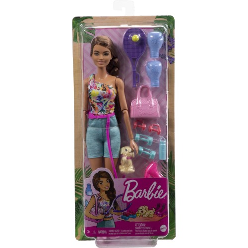 Mattel Barbie Wellness - Ημέρα Ομορφιάς Doll - Workout GKH73 / HKT91 194735108183