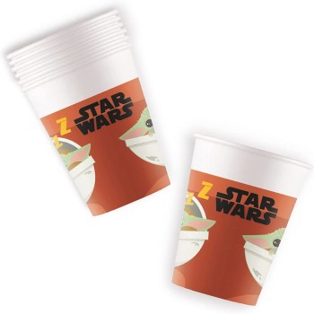 PROCOS Ποτήρια Χάρτινα Star Wars Mandalorian Disney 200ml - 8Τμχ 093481 5201184934814