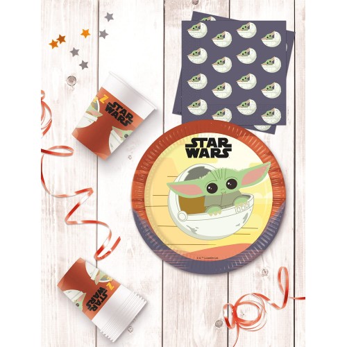 PROCOS Water Glasses Paper Star Wars Mandalorian Disney 200ml - 8pieces 093481 5201184934814