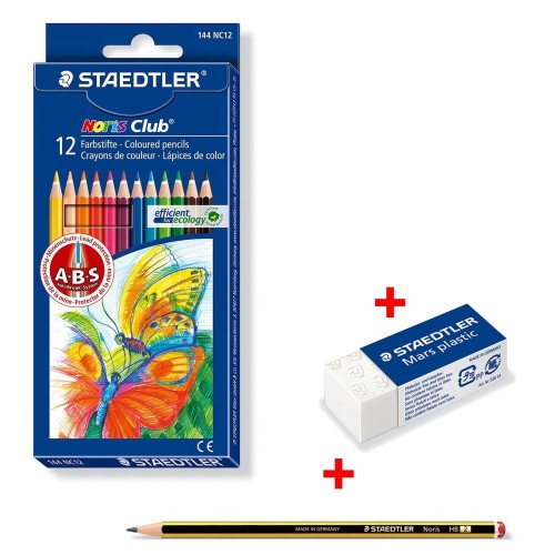 STAEDTLER Ξυλομπογίες Staedler 12Τεμ ΜΕ ΔΩΡΟ ΜΟΛΥΒΙ 144NC 61 SET6 4007817609019