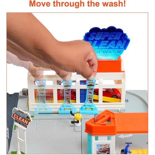 Mattel Action Drivers Μεγάλα Σετ Δράσης Super Clean Car Wash HBD74 / HNJ54 194735142033
