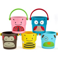 Skip Hop zoo μπάνιου stack and pour κουβαδάκια σετ 5 τμχ  Αξεσουάρ Μπάνιου 235355 879674022898