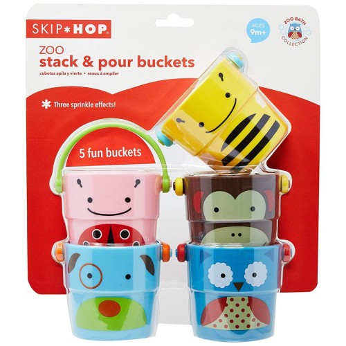 Skip Hop zoo μπάνιου stack and pour κουβαδάκια σετ 5 τμχ  Αξεσουάρ Μπάνιου 235355 879674022898