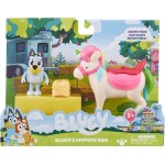 Moose Toys Bluey Φιγούρα 6Εκ ΜΕ όχημα - 1 τμχ BLY12000 8056379137887