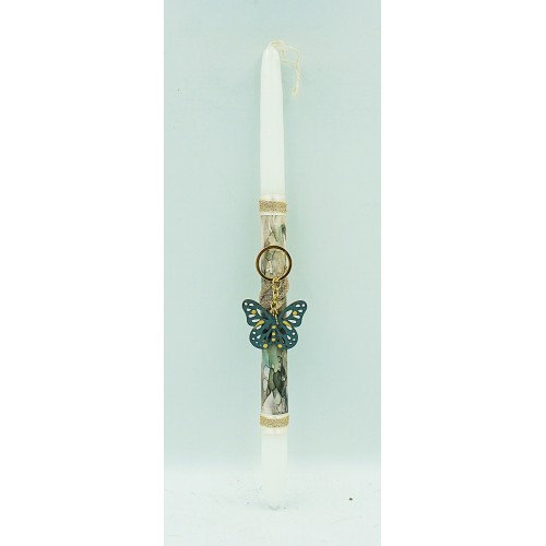 Λαμπάδες Decor Berlock Candle Butterfly Wooden 23-853 5202200005204