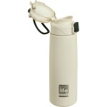 eco life Ανοξείδωτο Μπουκάλι Θερμός Με Infuser Άσπρο 550ml 33-ΒΟ-3034 5208009002123