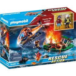 Playmobil Rescue Action Επιχείρηση Πυροσβεστικής - Διάσωση Στη Θάλασσα 70491 4008789704917