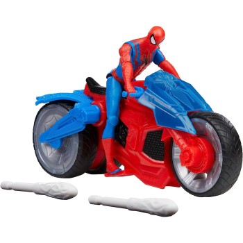 Hasbro Marvel Spider-Man Web Blast Cycle Kids Playset with Poseable Spider-Man Όχημα και φιγούρα F6899 5010994182533