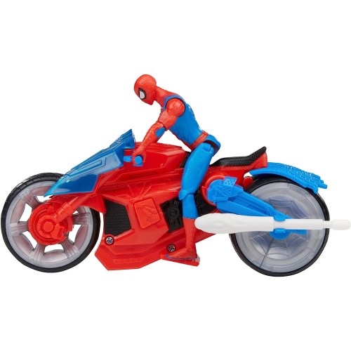 Hasbro Marvel Spider-Man Web Blast Cycle Kids Playset with Poseable Spider-Man Όχημα και φιγούρα F6899 5010994182533